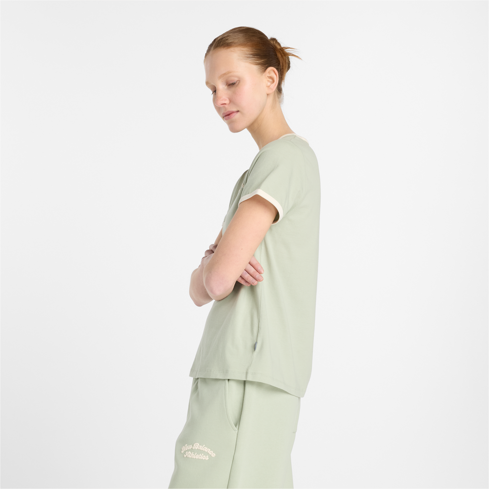Dámské tričko New Balance WT53524GAS – zelené