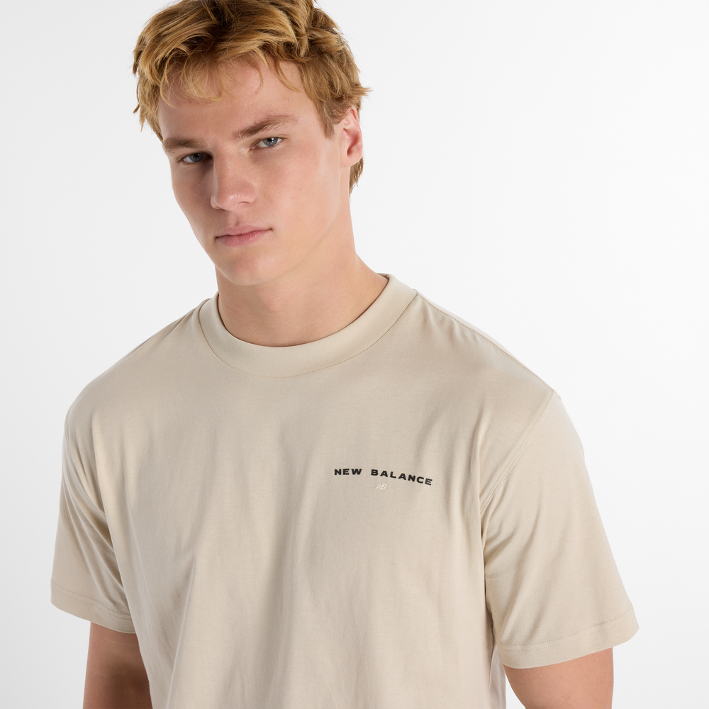 Pánské tričko New Balance MT51507TWF – béžové