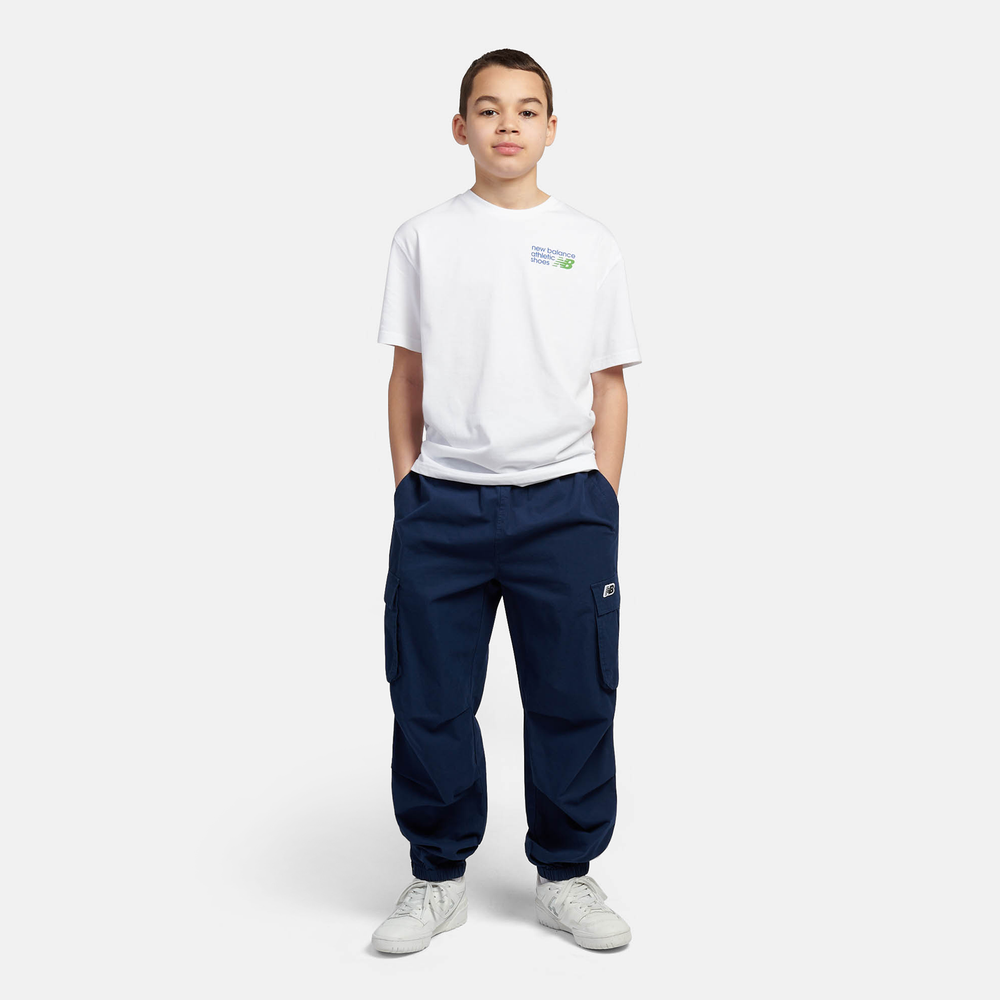 Dětské tričko New Balance LAKB0295BWE – bílé