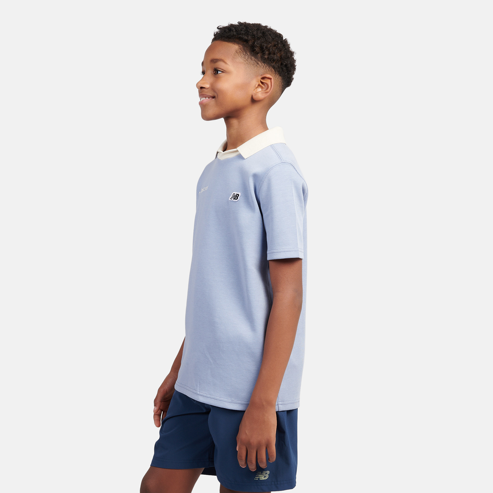 Dětské tričko New Balance LAKB0195DUS – modré