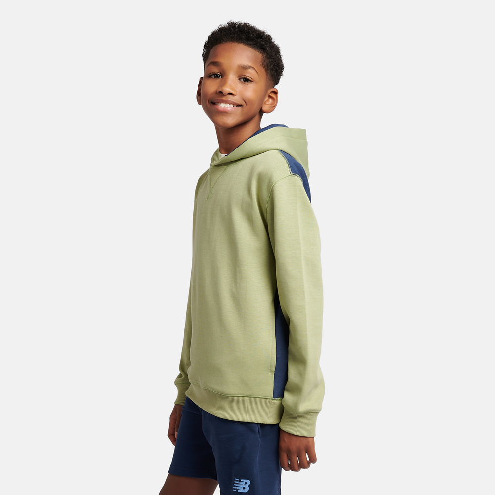 Dětská mikina New Balance LAKB0192EEN – zelené
