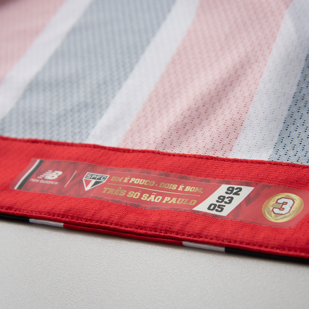 Pánské tričko New Balance Sao Paulo FC MT831835AWY – červené