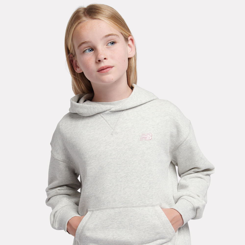 Dětská mikina New Balance LAKG0056AHH – šedé