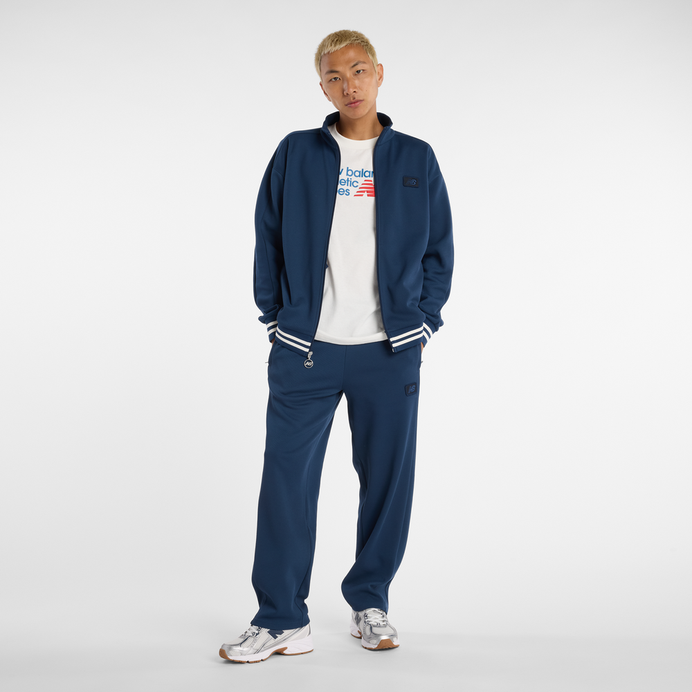 Pánská mikina New Balance MJ53502NNY – tmavomodrá