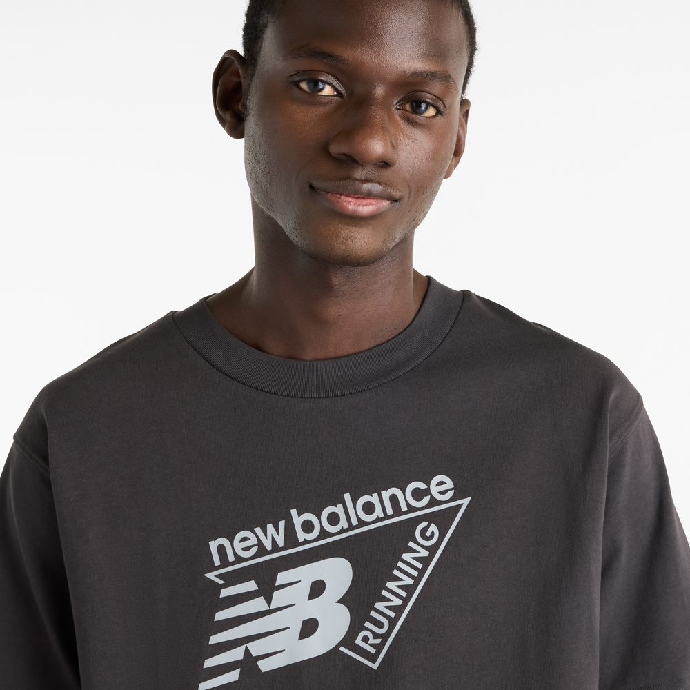 Pánské tričko New Balance Classic Tri-Logo – bordó
