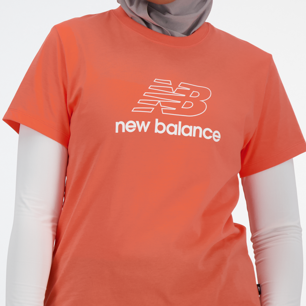 Dámské tričko New Balance WT41816GFR – oranžová