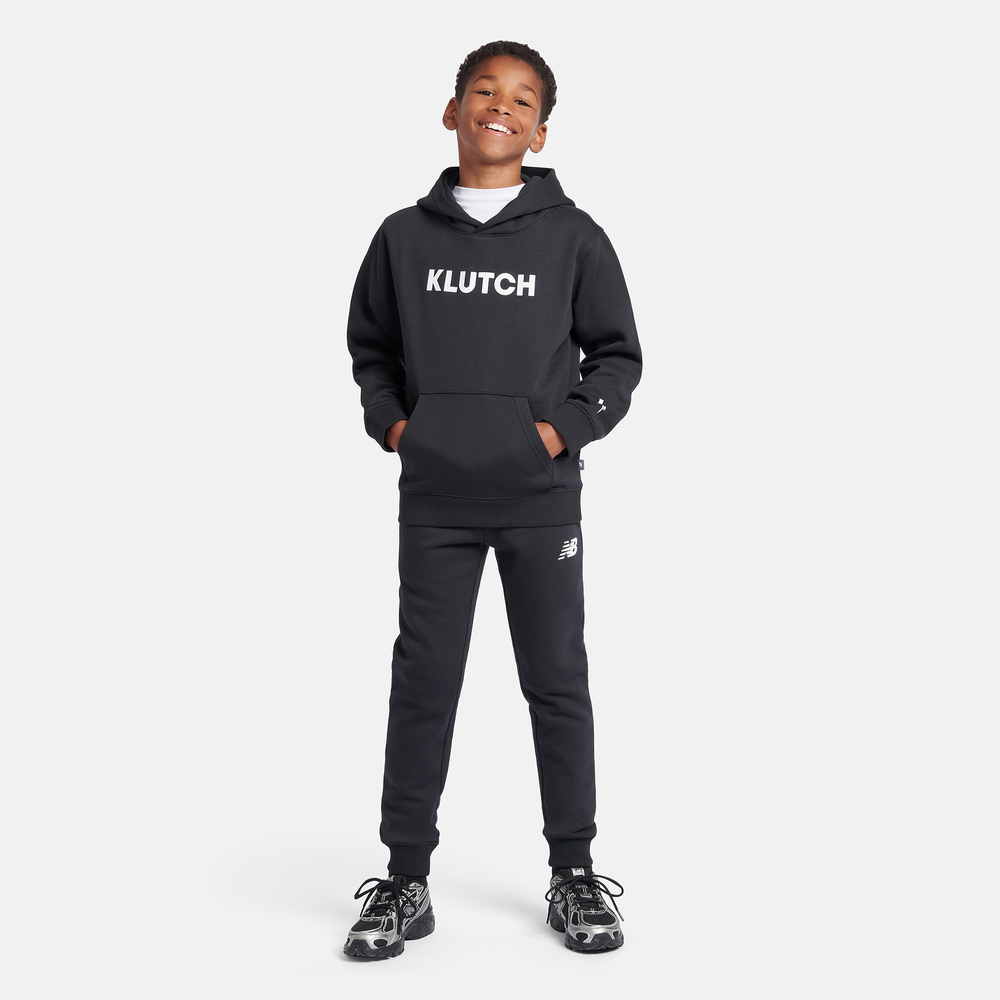 Dětské kalhoty New Balance LAKB0007BK – černé