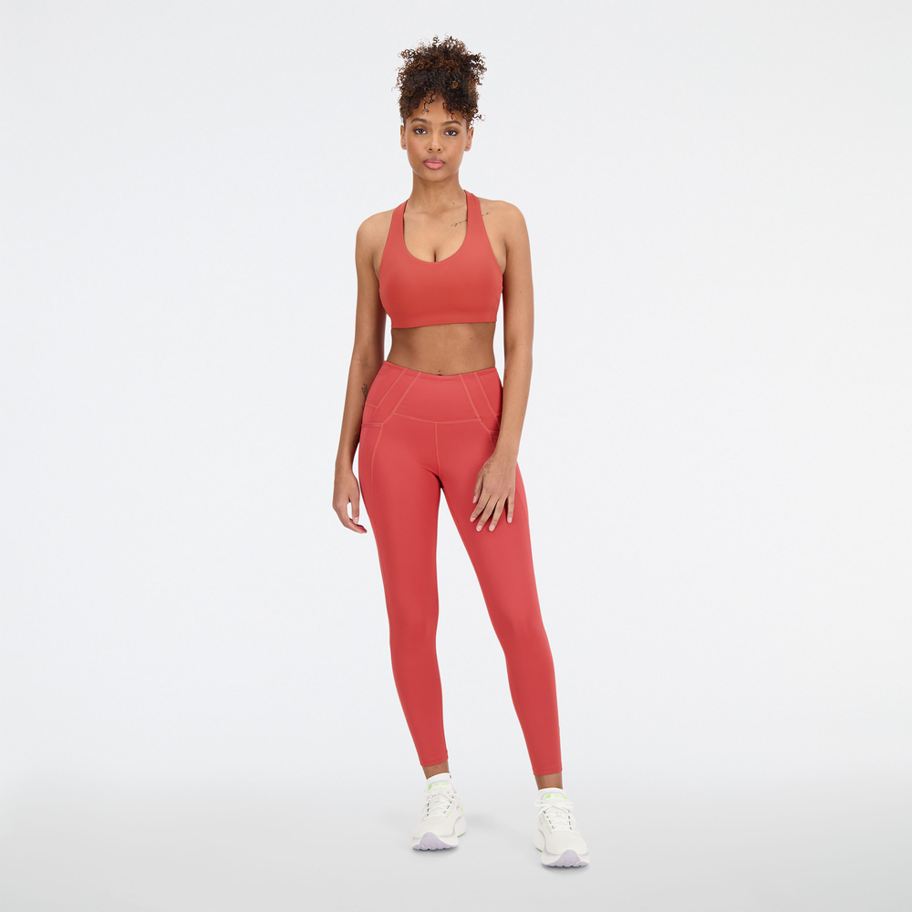 Dámské legíny New Balance WP21112ASU – červené