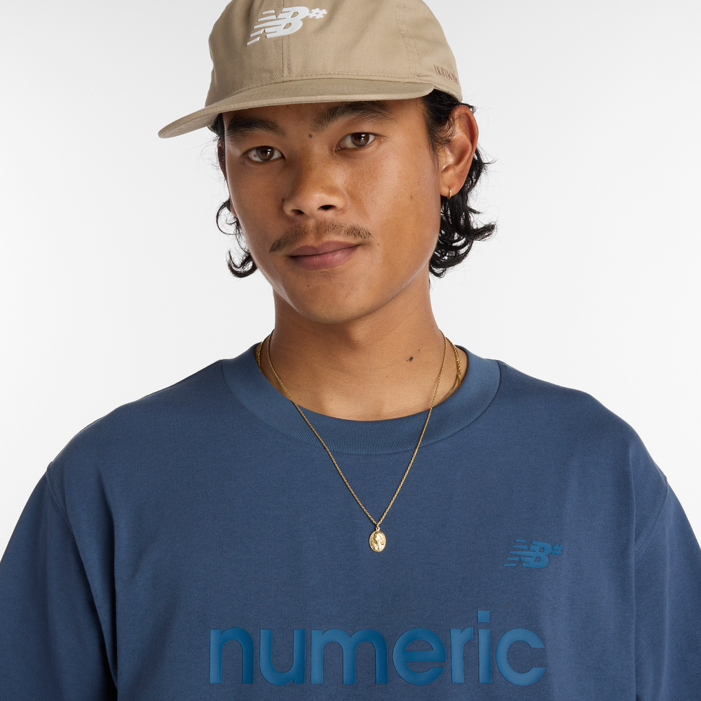 Pánské tričko New Balance Numeric MT51955VTI – tmavomodrá