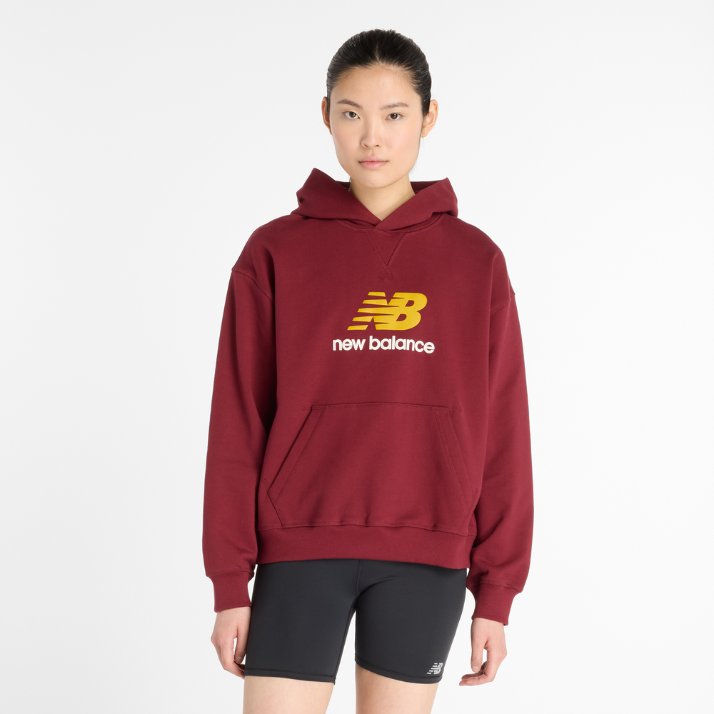 Dámská mikina New Balance WT51501MHB – bordó
