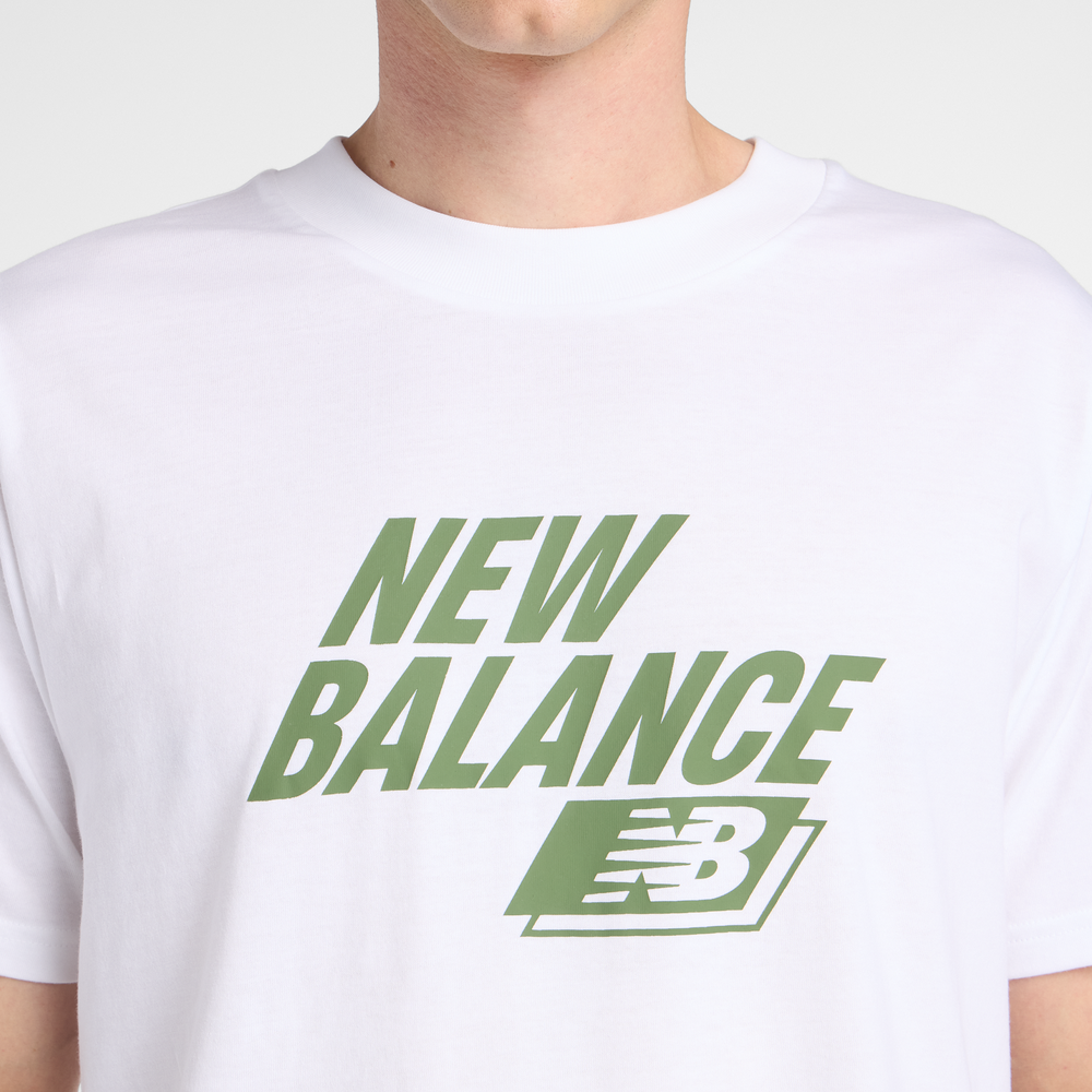 Pánské tričko New Balance MT61H0Z3WT – bílé