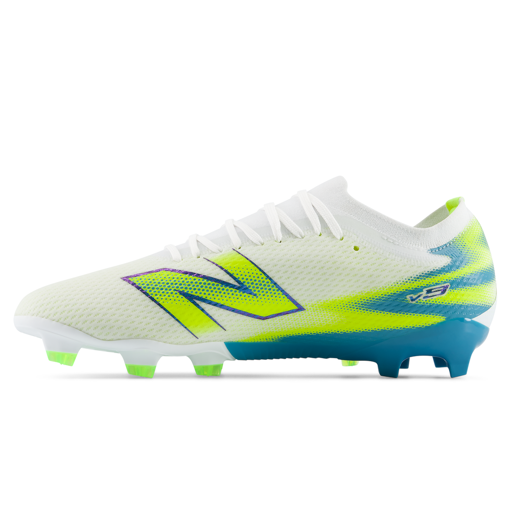 Pánské kopačky New Balance FURON TEAM FG V8 UF3F51W – bílé
