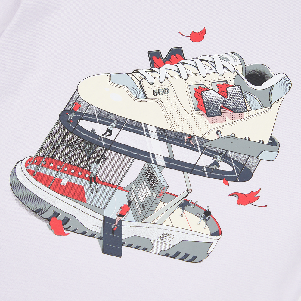 Dětské tričko New Balance LAKG0117RIG – fialové