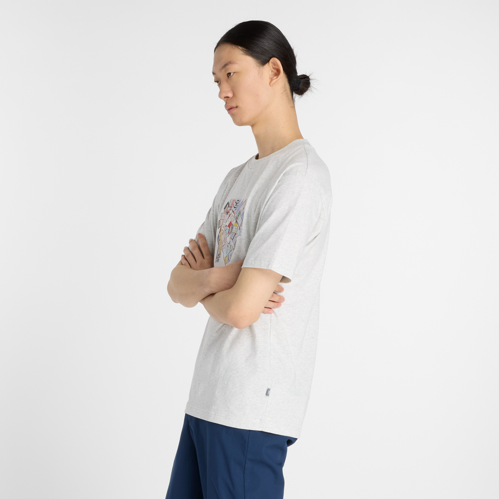 Pánské tričko New Balance MT53905AHH – šedé