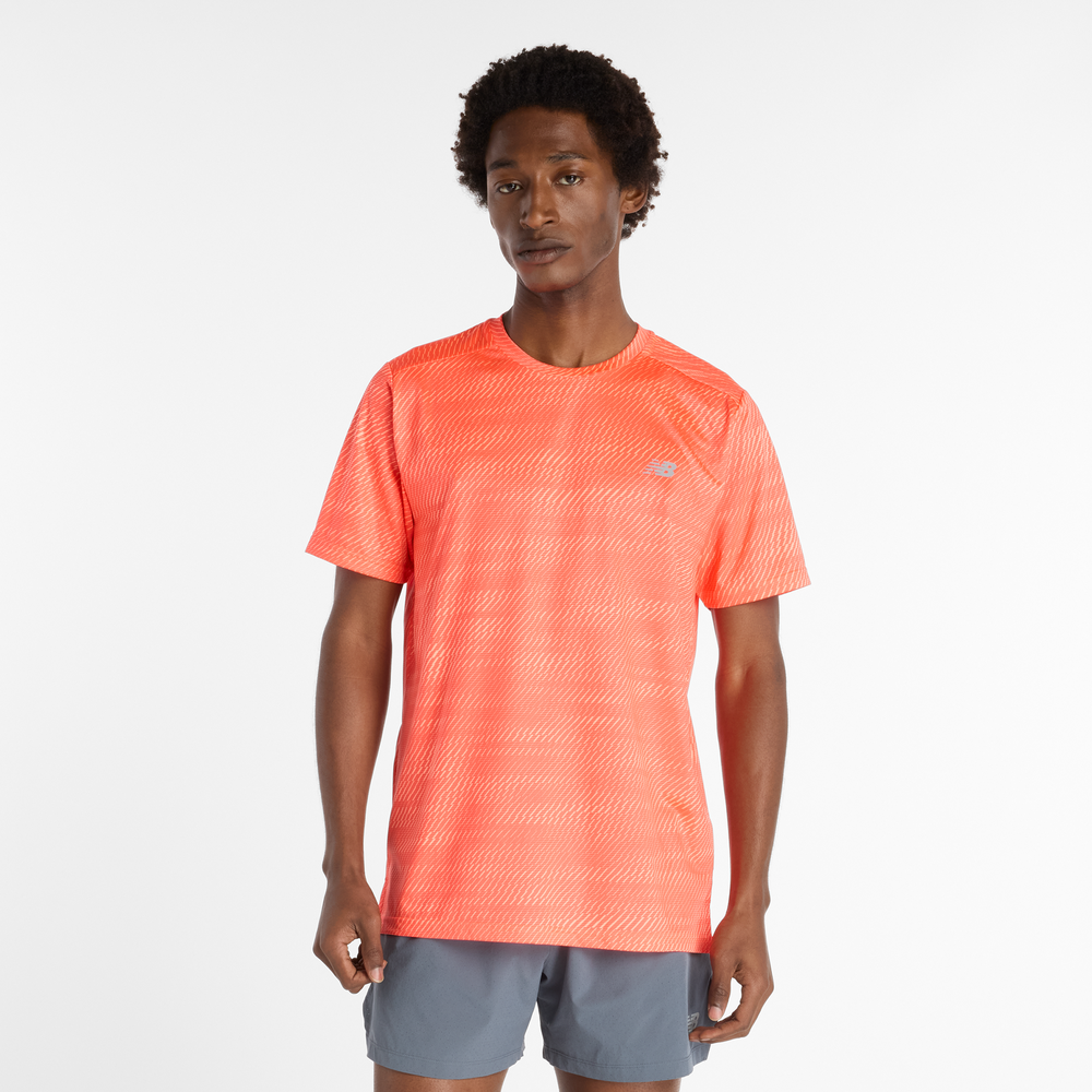 Pánské tričko New Balance MT53217URR – oranžová