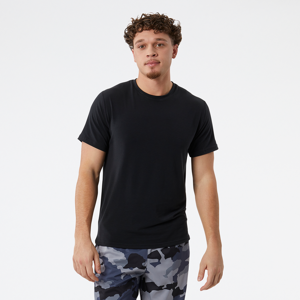 Pánské tričko New Balance MT23059BK – černé