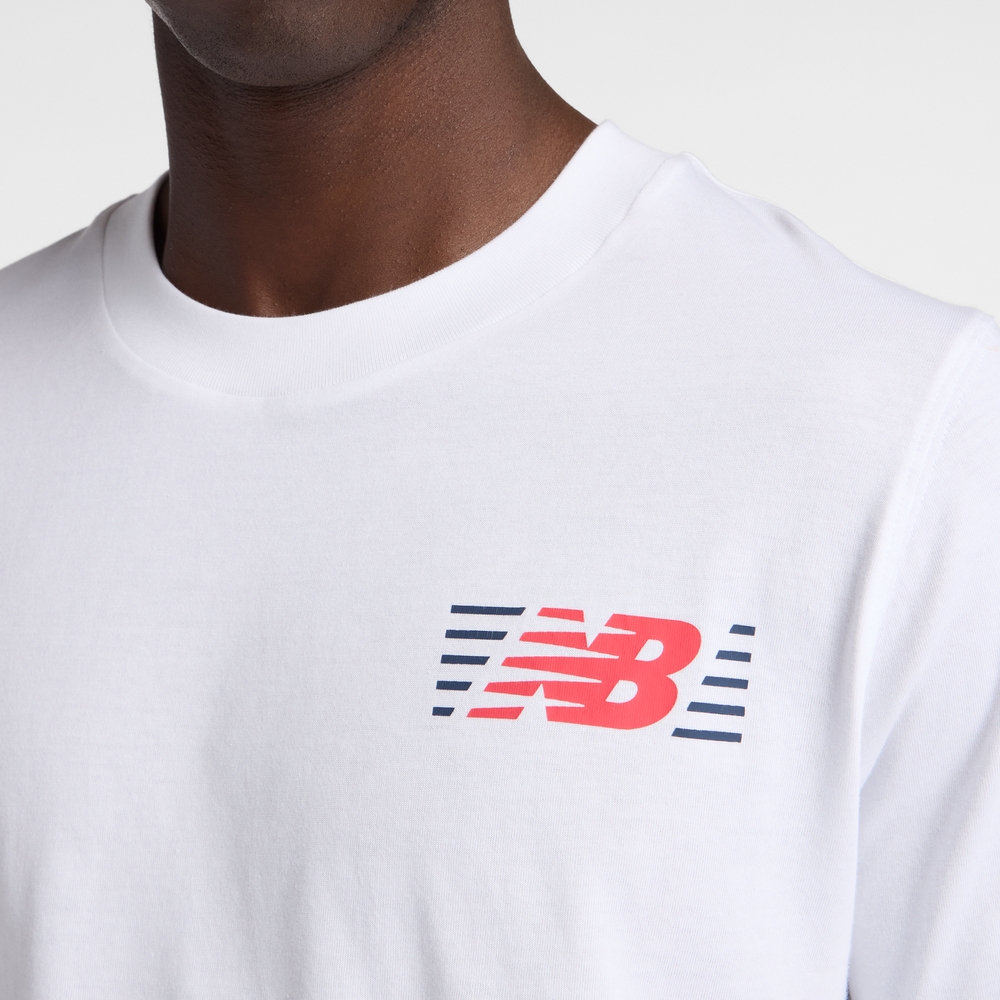 Pánské tričko New Balance MT6179UMWT – bílé