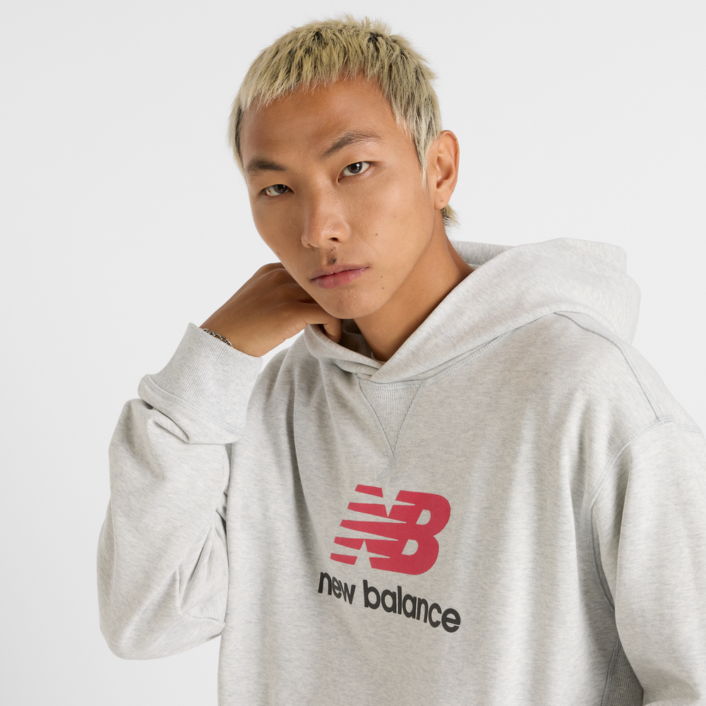 Pánská mikina New Balance MT51512AHH – šedé