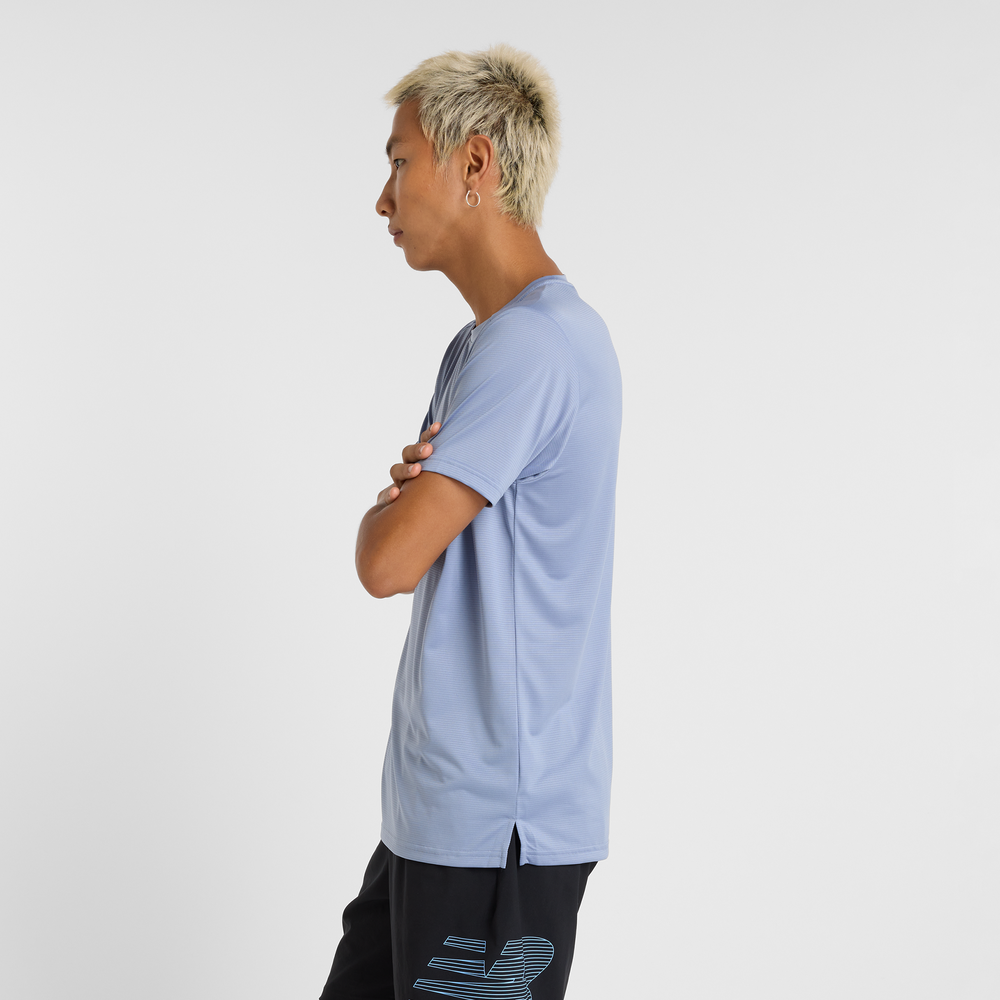 Pánské tričko New Balance MT41222DUS – modré