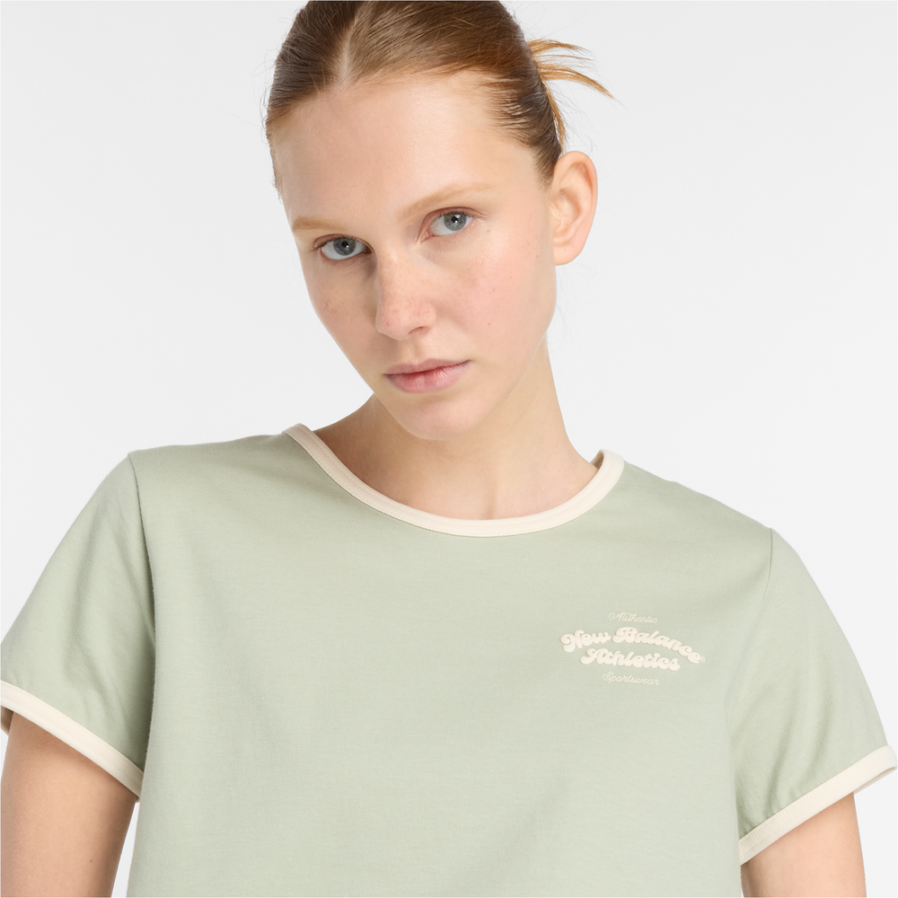Dámské tričko New Balance WT53524GAS – zelené