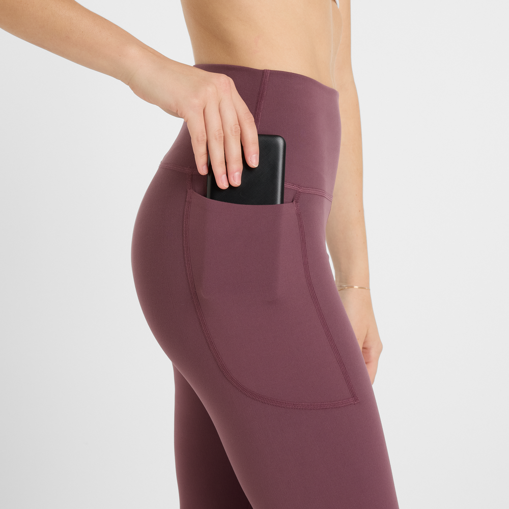 Dámské legíny New Balance WP51124FDP – bordó