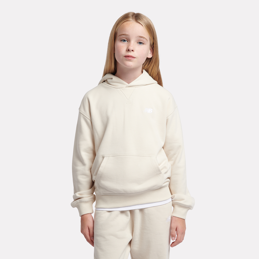 Dětská mikina New Balance LAKG0056LIN – béžové