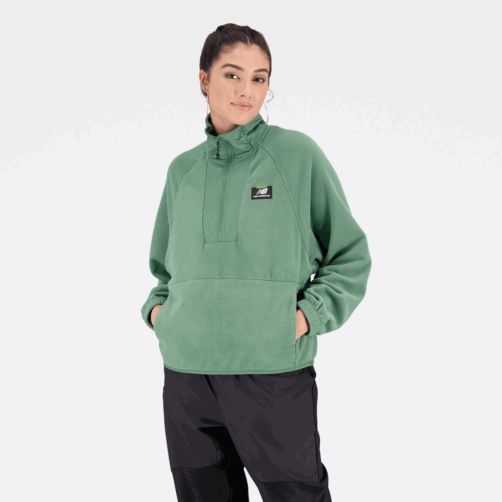 Dámská mikina New Balance WT23509JD – zelené