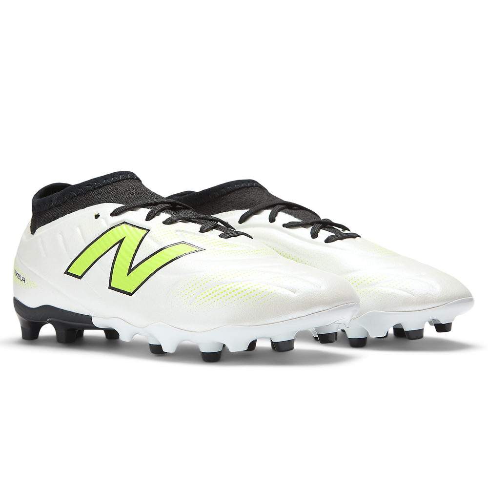 Dětské kopačky New Balance TEKELA TEAM LOW JNR FG V5 SJT3FSP5 – bílé