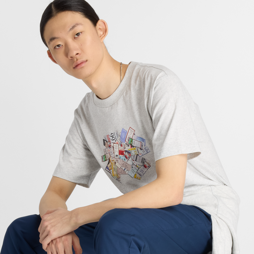 Pánské tričko New Balance MT53905AHH – šedé