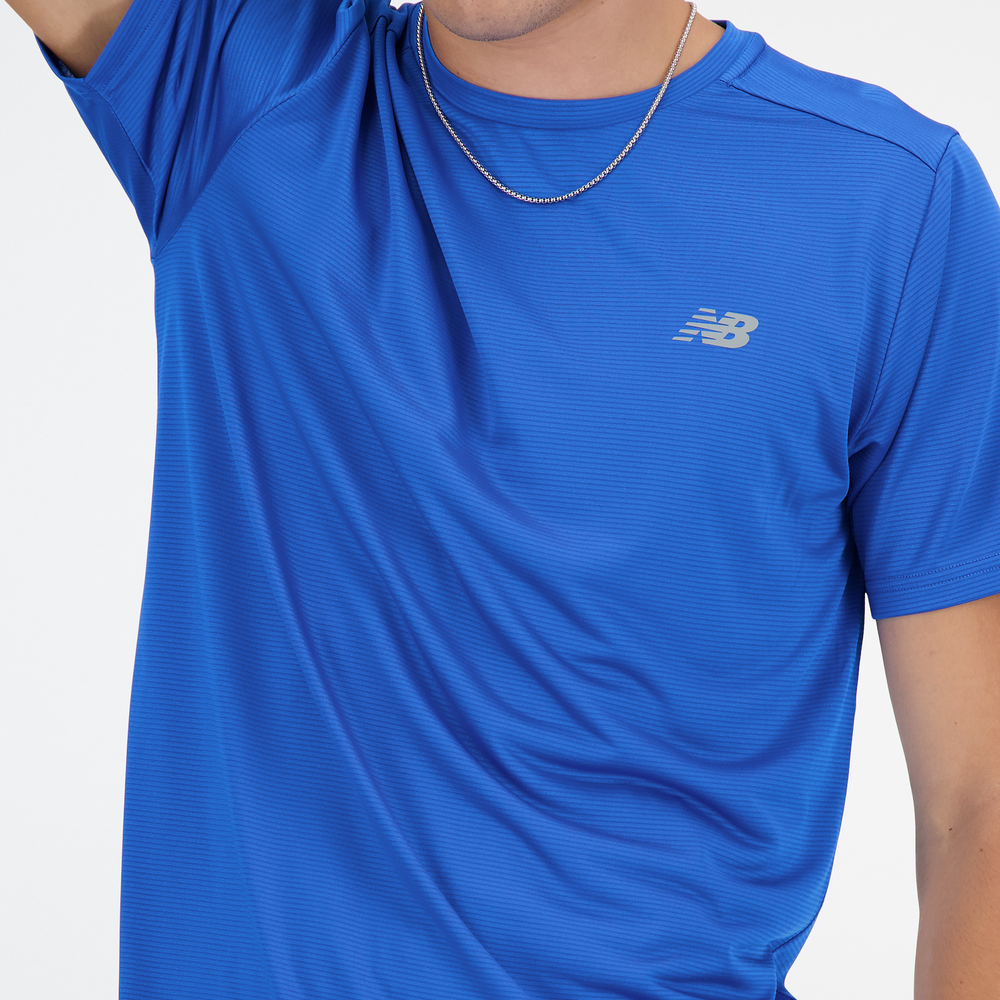 Pánské tričko New Balance MT41222BUL – modré