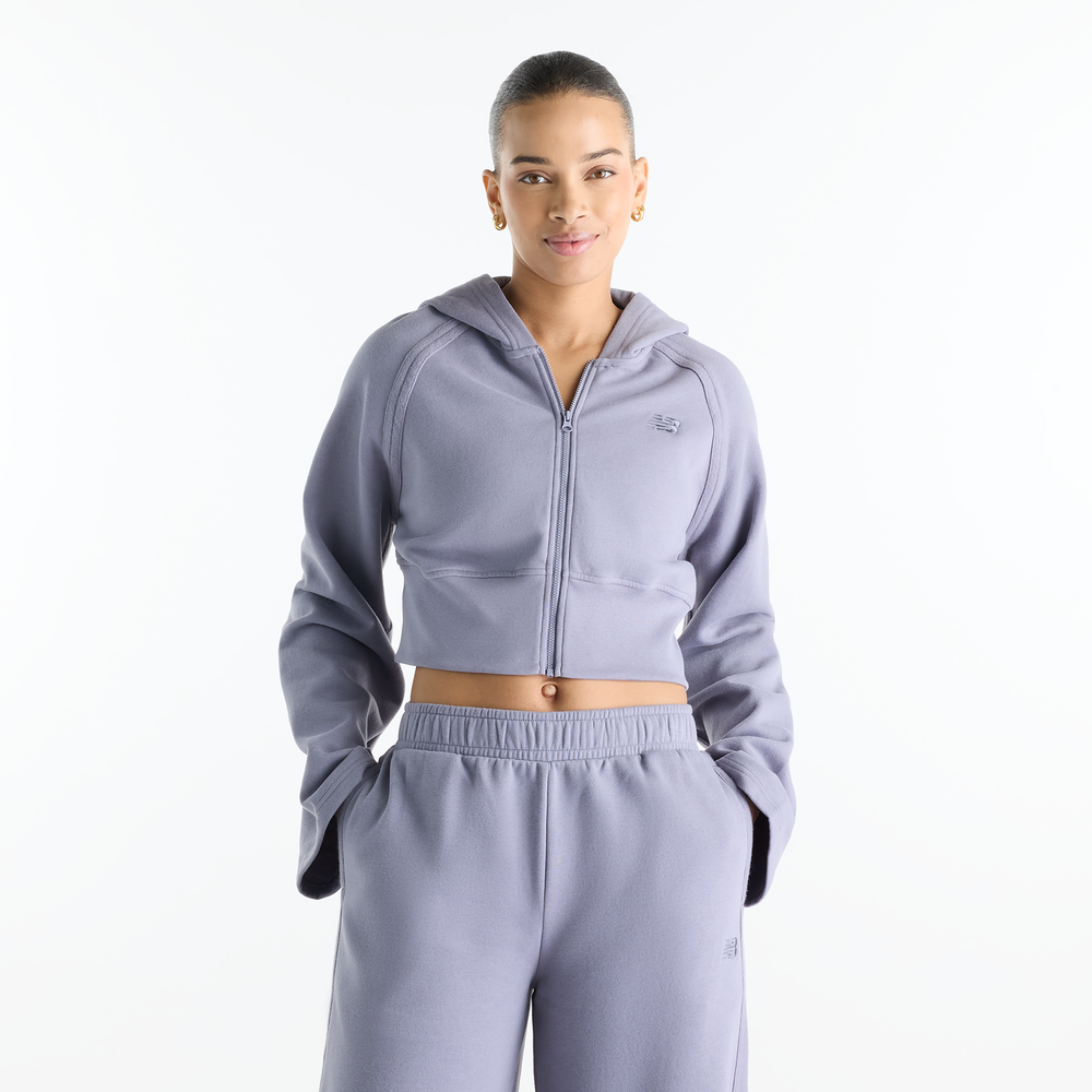 Dámská mikina New Balance WJ62Q0WVOFG – fialové