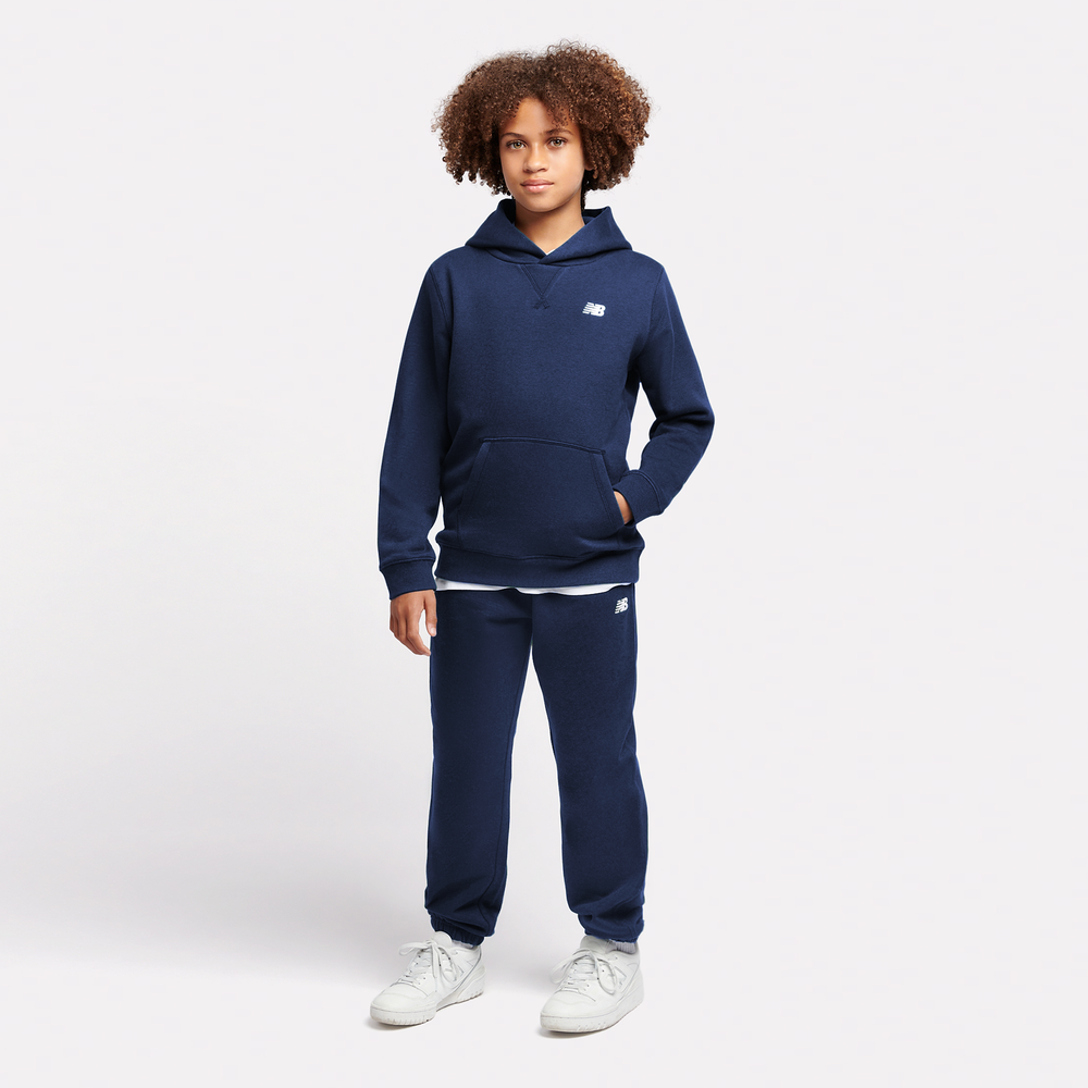 Dětské kalhoty New Balance LAKB0060NNY – tmavomodrá