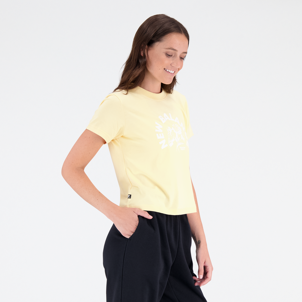Dámské tričko New Balance WT31554RAW – žluté