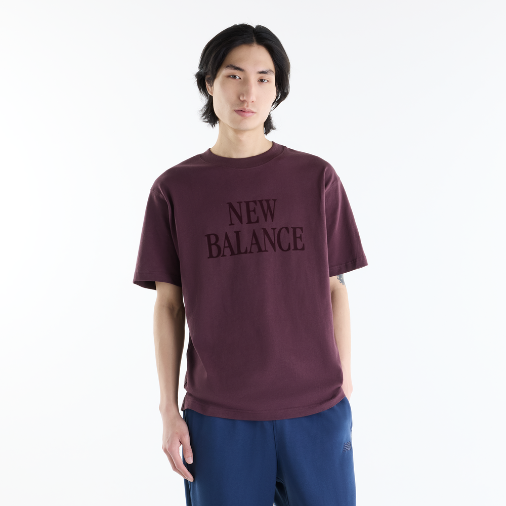 Pánské tričko New Balance MT62I3O5YLR – bordó