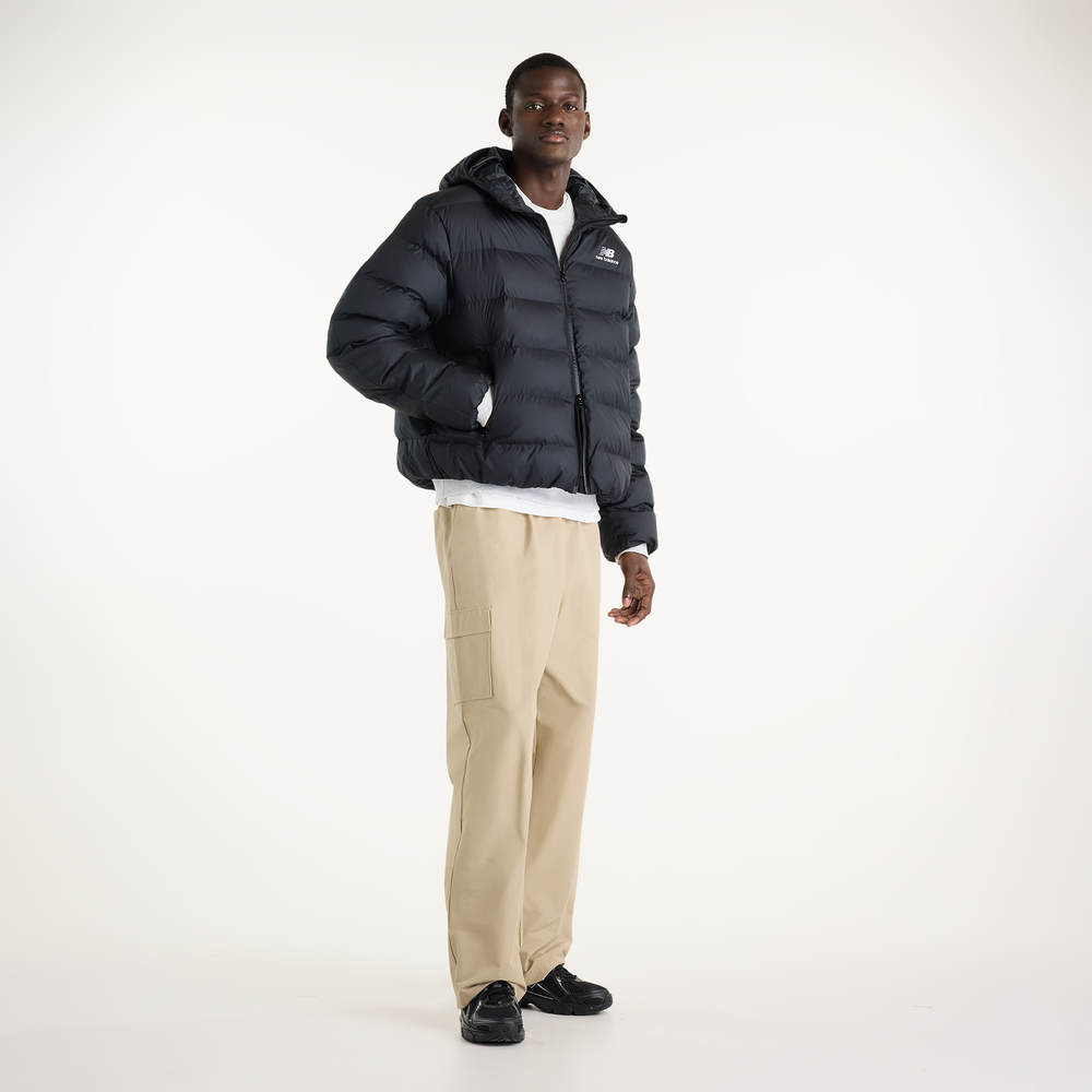 Pánská bunda New Balance Boston Puffer – černé
