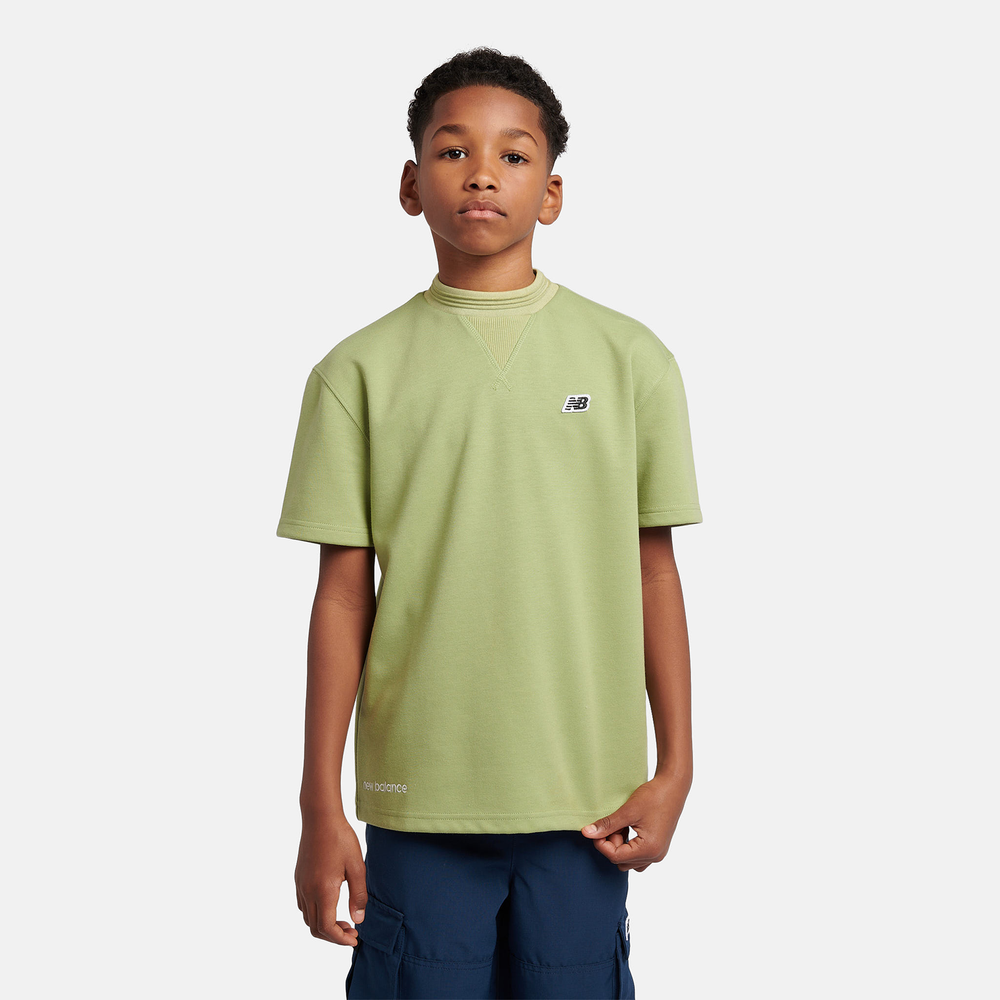 Dětské tričko New Balance LAKB0191EEN – zelené