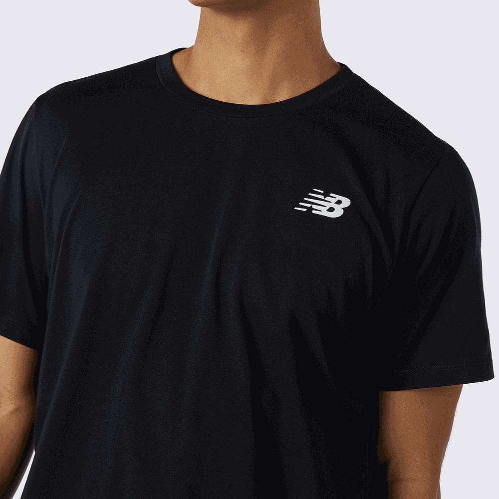 Pánské tričko New Balance MT11070BK - černé