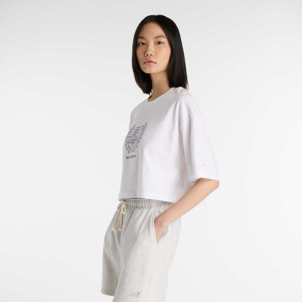 Dámské tričko New Balance WT51935WT – bílé