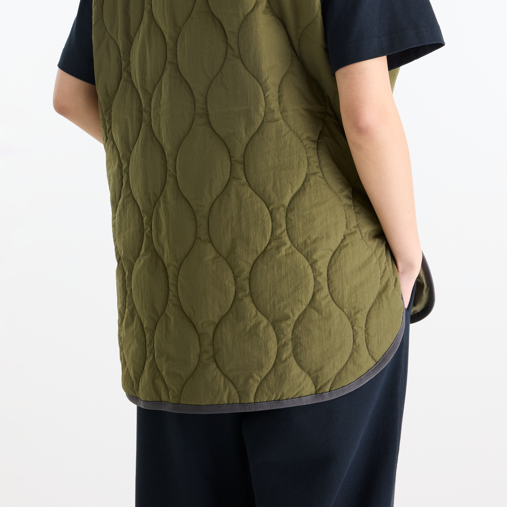 Dámská vesta New Balance Quilted – béžové