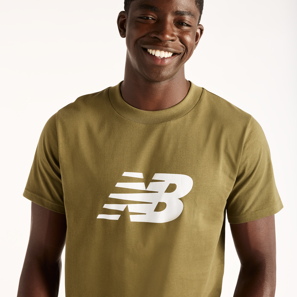 Pánské tričko New Balance Sport Logo – béžové