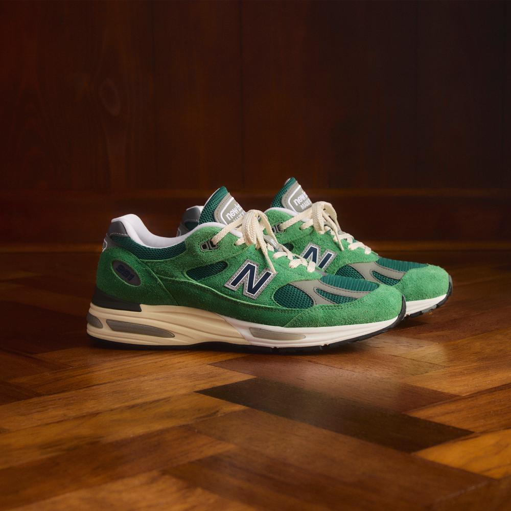 Pánské boty New Balance U991GV2 – zelené
