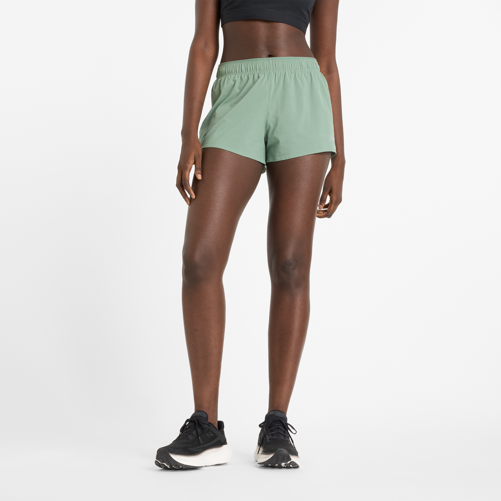 Dámské šortky New Balance WS41286DKJ – zelené