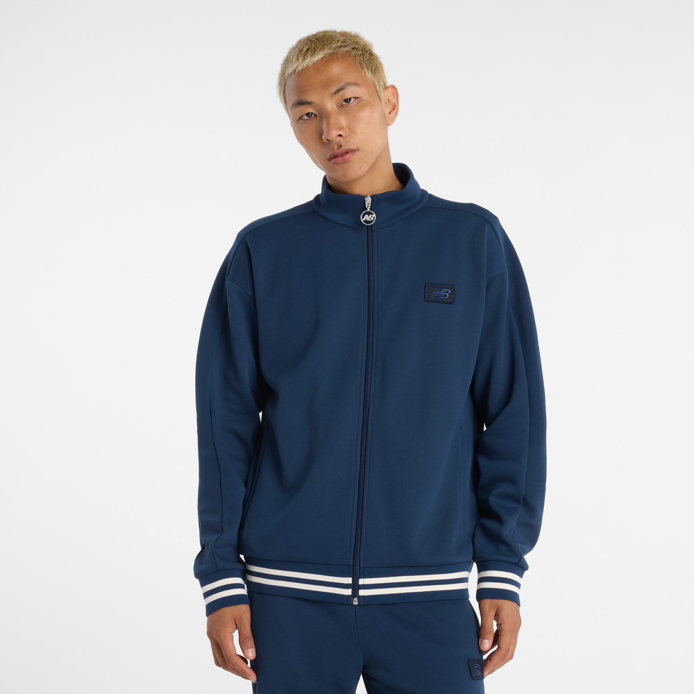 Pánská mikina New Balance MJ53502NNY – tmavomodrá