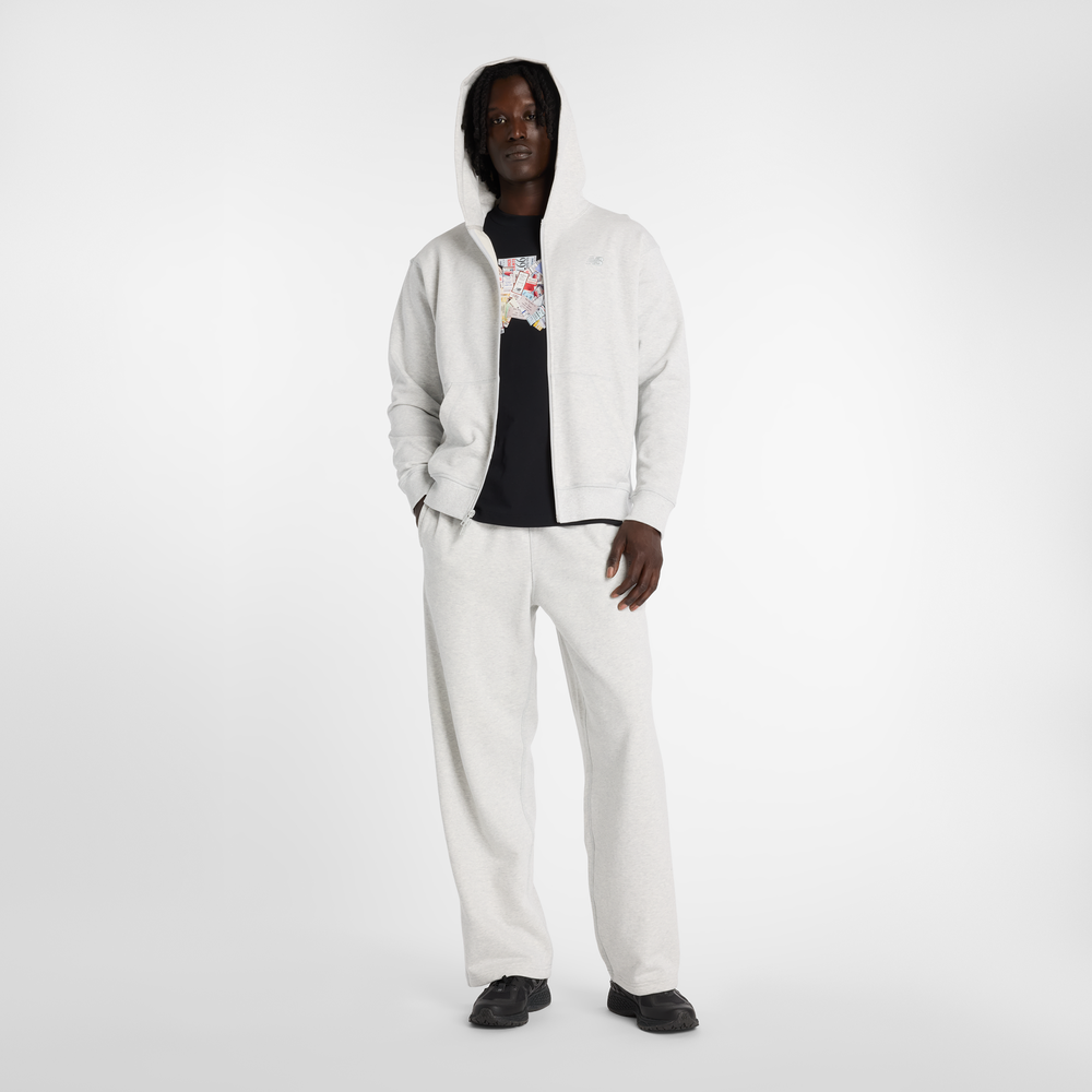 Pánské kalhoty New Balance MP53504AHH – šedé