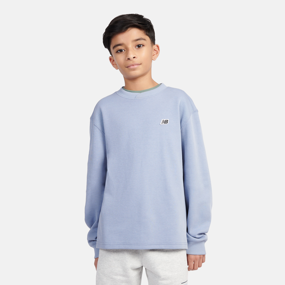 Dětská mikina New Balance LAKB0193DUS – modré