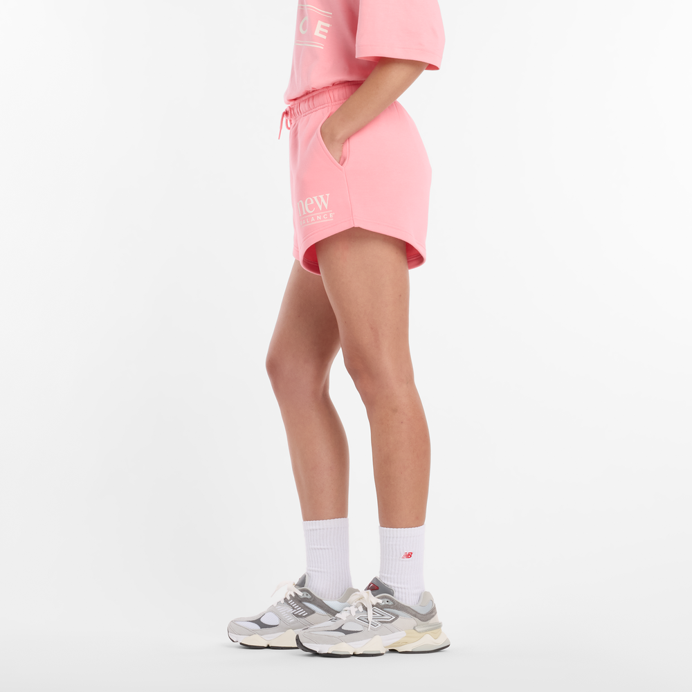 Dámské šortky New Balance WB61Y80AAA6 – růžové