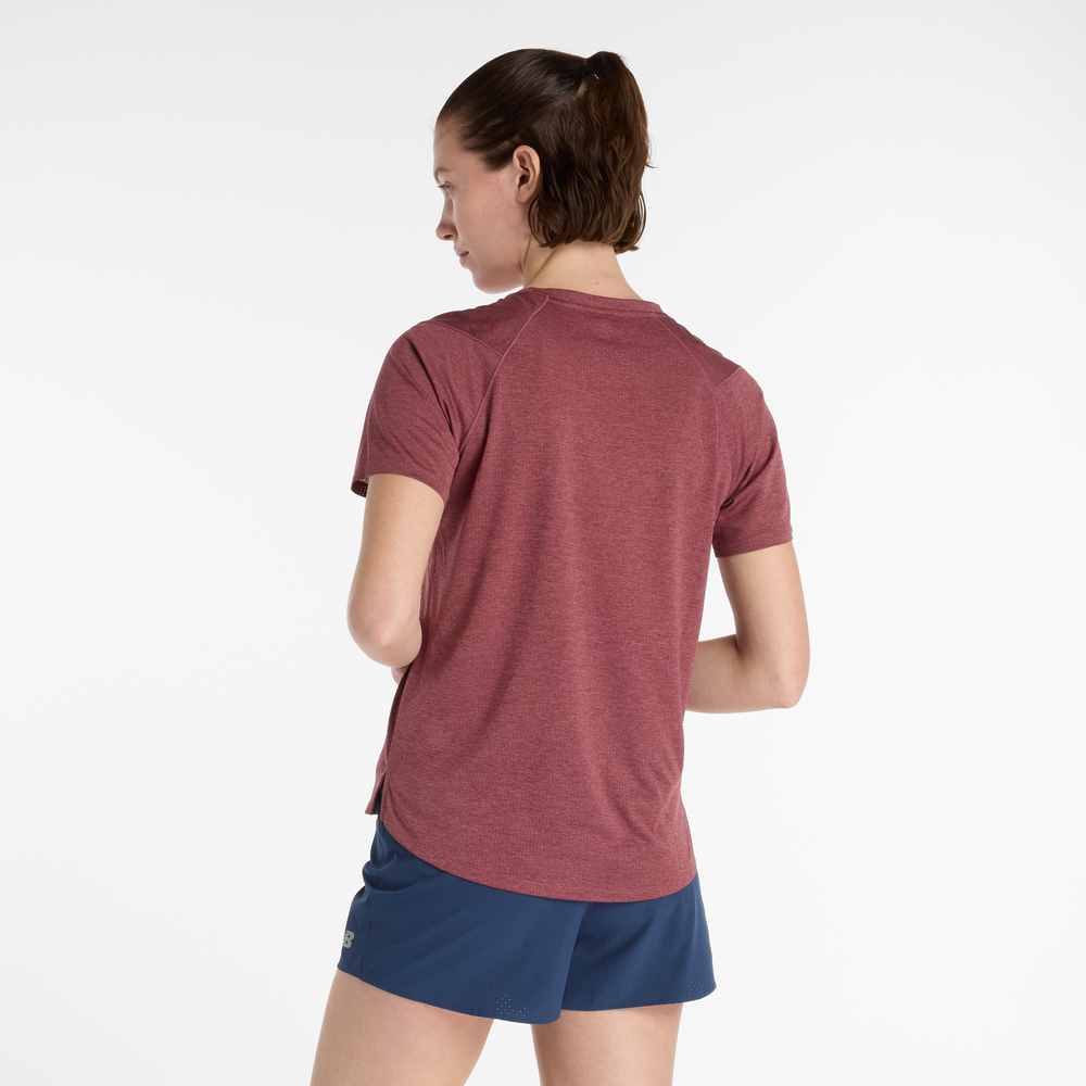 Dámské tričko New Balance WT41253WUR – bordó