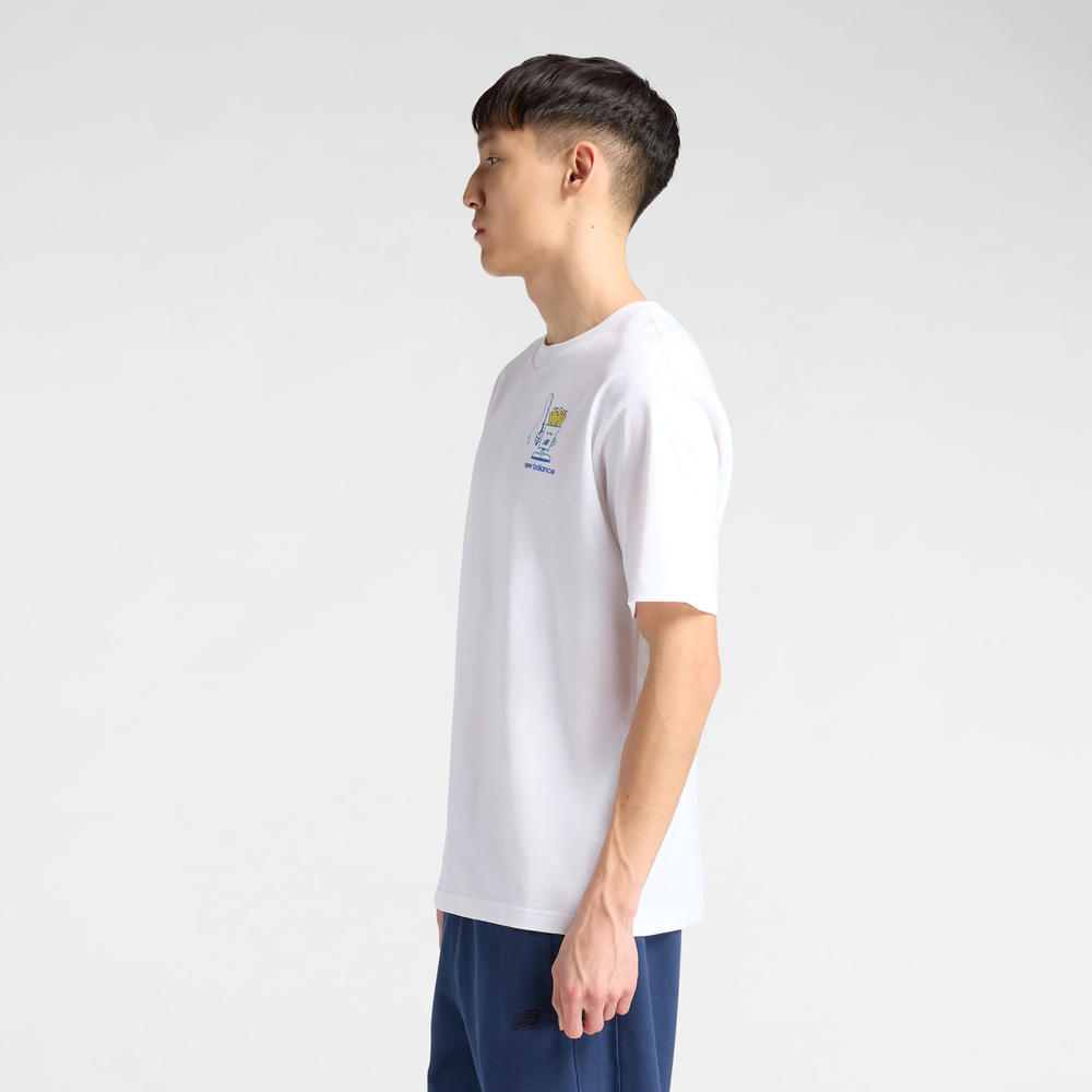 Pánské tričko New Balance MT61I5BMWT – bílé