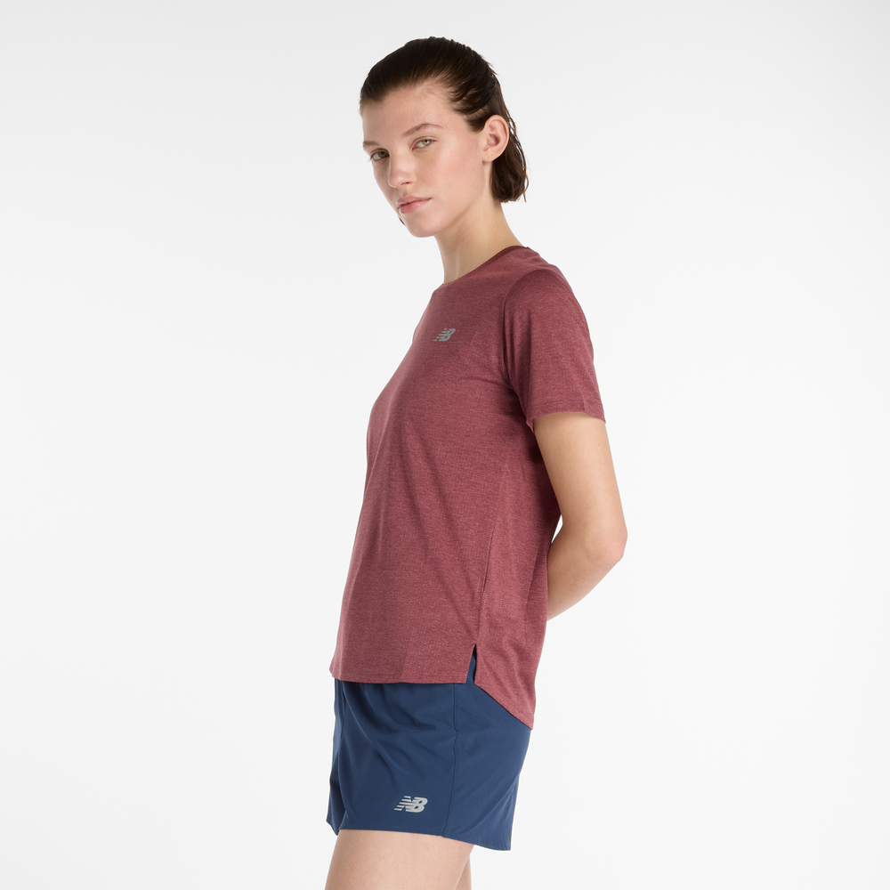 Dámské tričko New Balance WT41253WUR – bordó