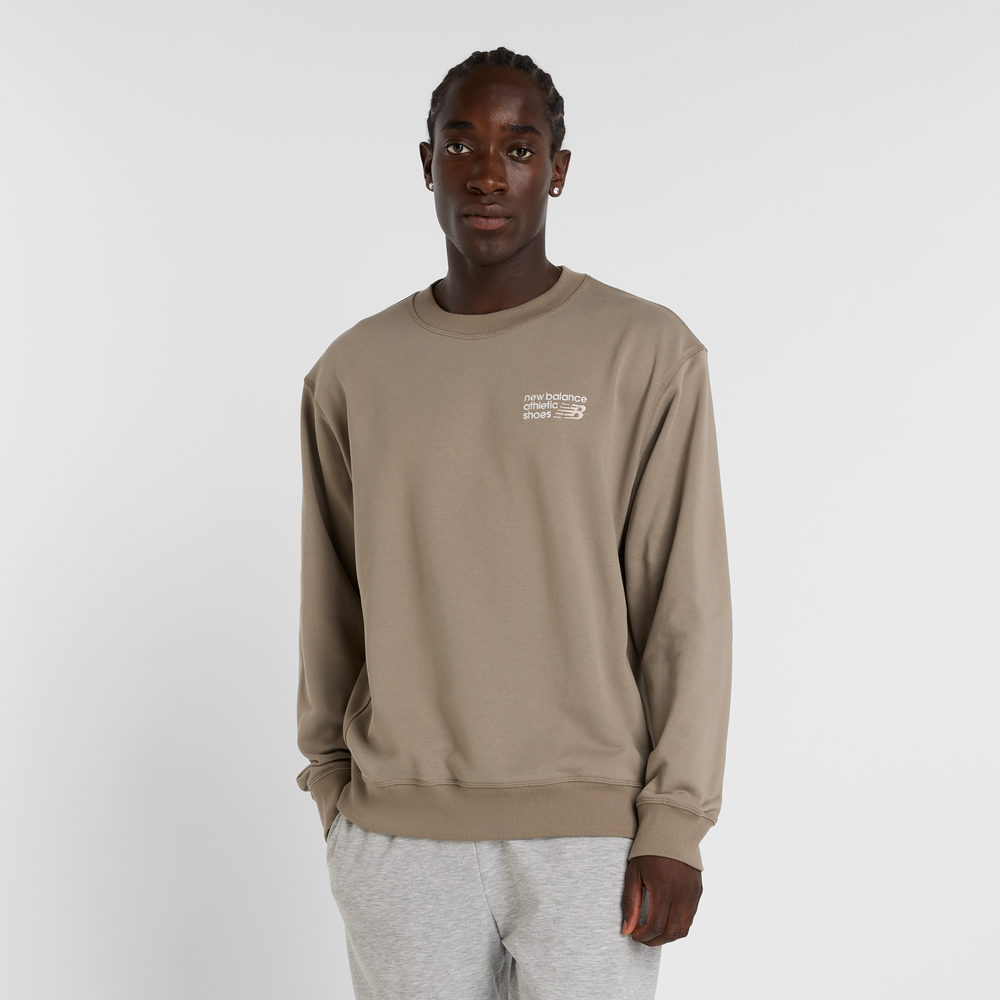 Pánská mikina New Balance MT41547DOK – béžové
